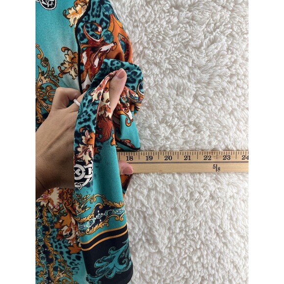 Eva Varro Blouse Top Women’s Size Medium Art To Wear 3/4 Sleeve Artsy - Picture 3 of 5